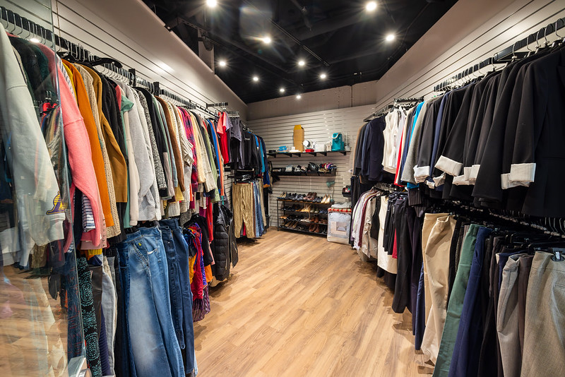 racks of clothing