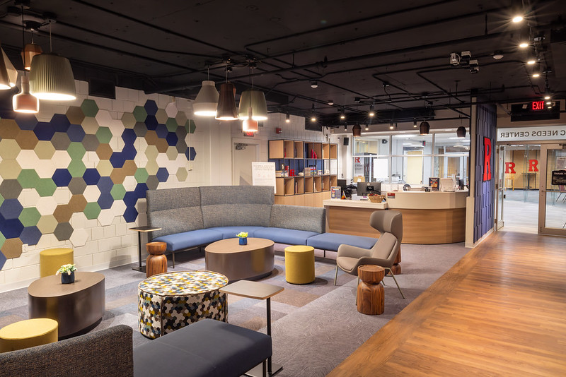 center lounge area